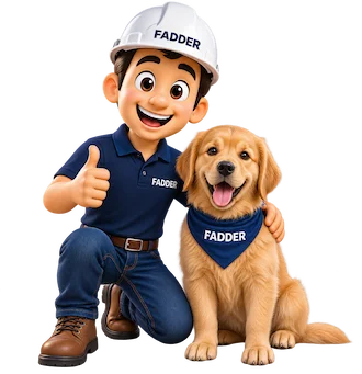 Contáctanos mascota - Fadder Constructora